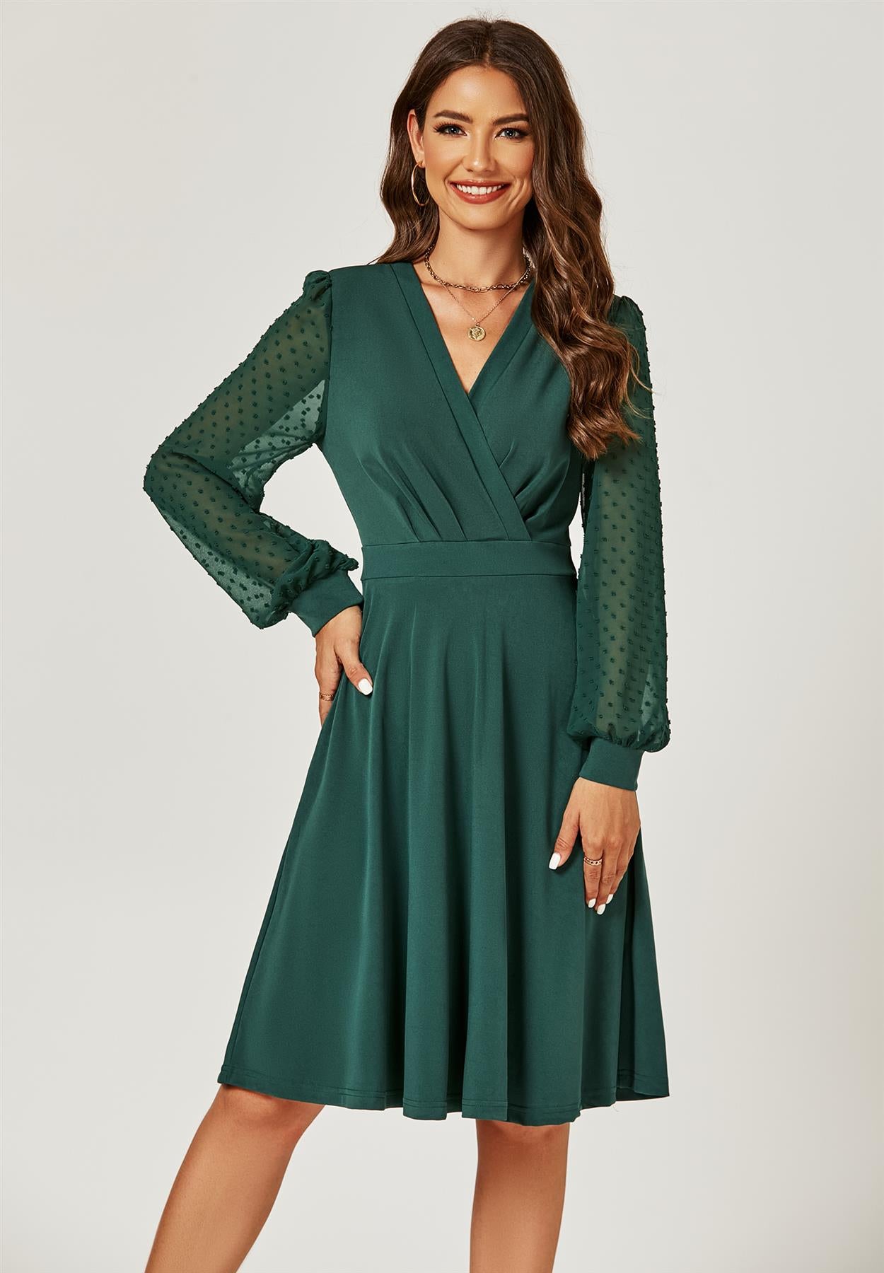 Sleeve Midi Chiffon Dresses Uk Women's Dusty Red Balloon-Sleeved Chiffon Dress H&M US Sleeve Midi Chiffon Dresses Uk Women's Dusty Red Balloon-Sleeved Chiffon Dress H&M US