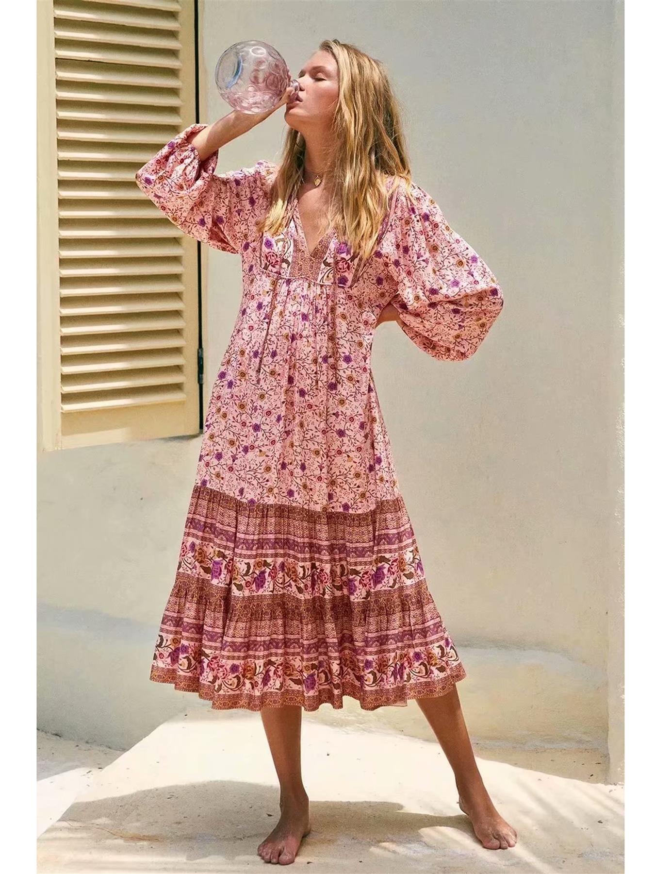 Pink Boho Dress With Sleeves Margot 70s Boho Maxi Dress In Sherbet Pink All About Audrey Pink Boho Dress With Sleeves Margot 70s Boho Maxi Dress In Sherbet Pink All About Audrey