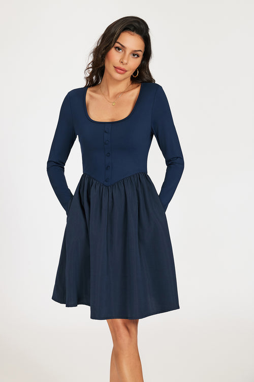 princess polly baby blue dress Navy Blue Dresses for Wedding Guest Style Guide