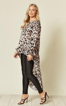 Marie Sleeve Top In Leopard Print